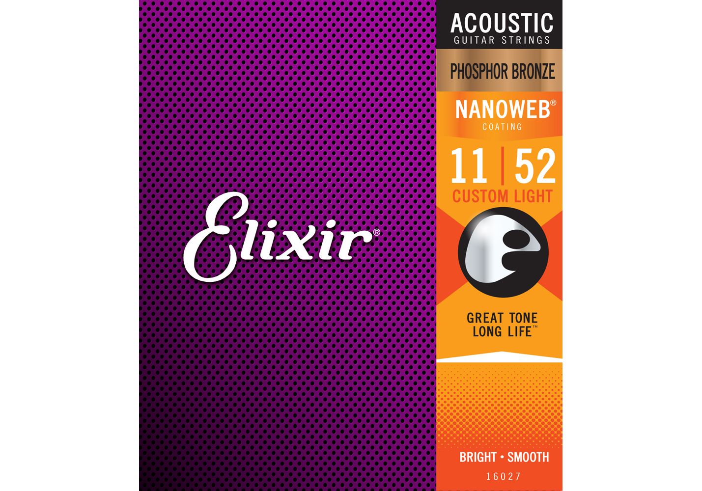 Струны для акустической гитары Elixir 16027 11-52
