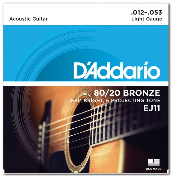 Струны для акустической гитары D'Addario EJ11