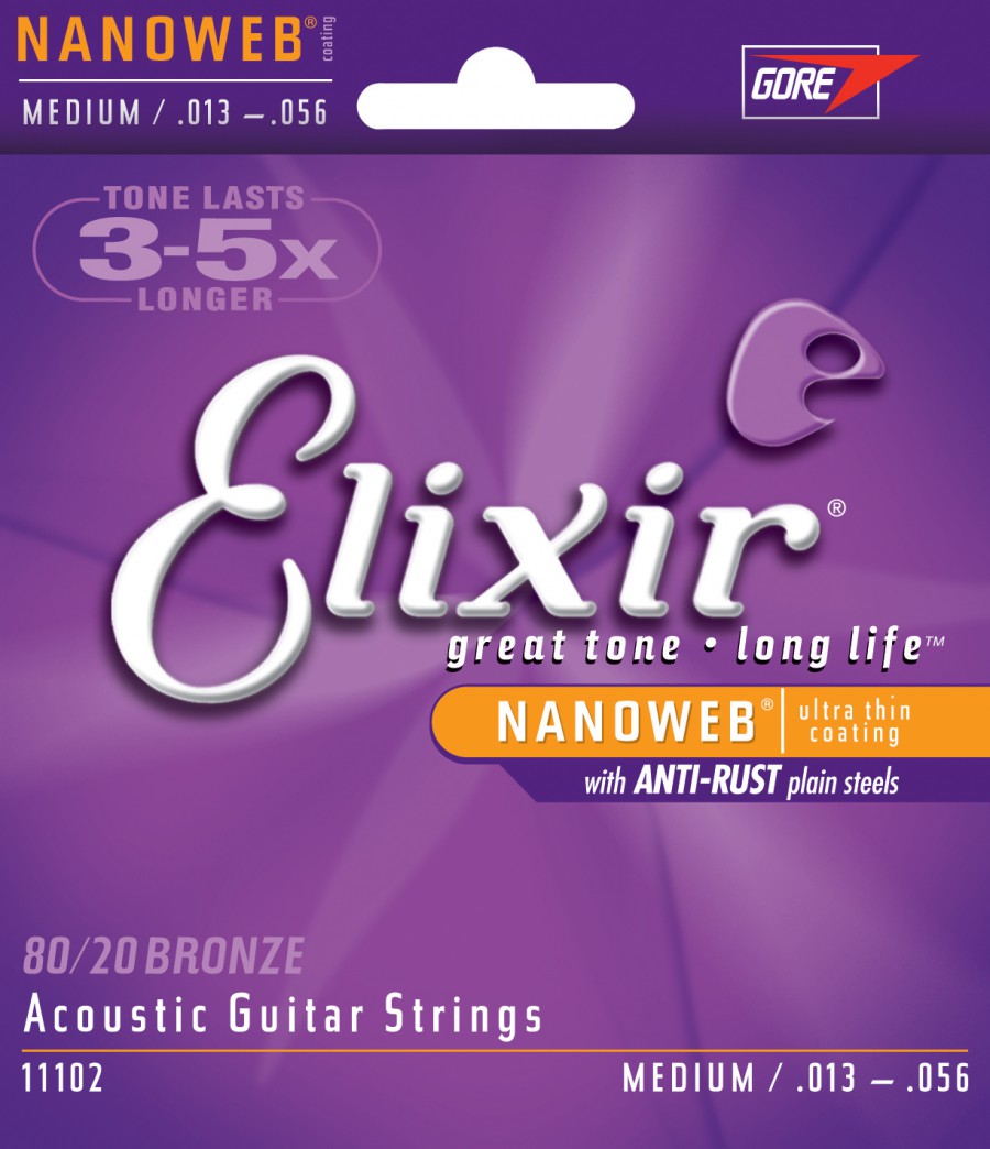 Струны для акустической гитары Elixir 11102 13-56