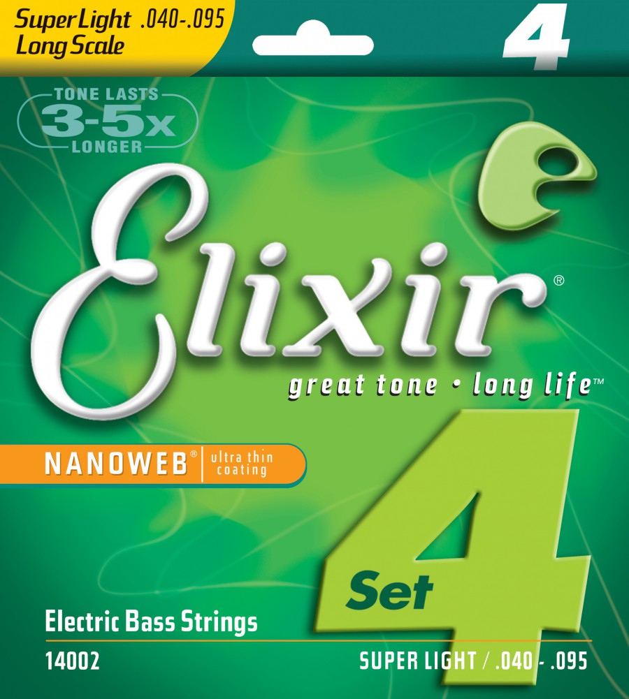 Струны для бас-гитар Elixir 14002 40-95 4-Strings