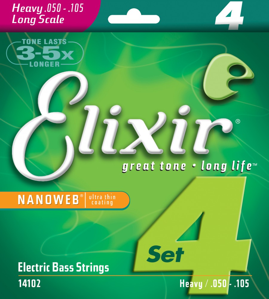 Струны для бас-гитар Elixir 14102 50-105 4-Strings