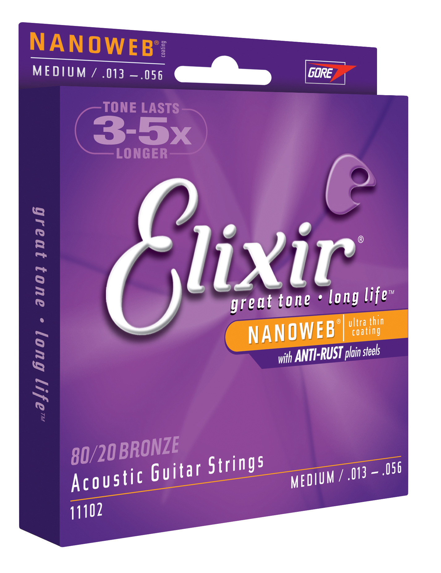 Струны для акустической гитары Elixir 11102 13-56