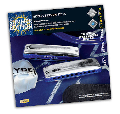 Губная гармошка Seydel Blues Session Steel C Summer Edition