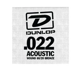Струна для акустической гитары Dunlop DAB22 SINGLE.022 WOUND