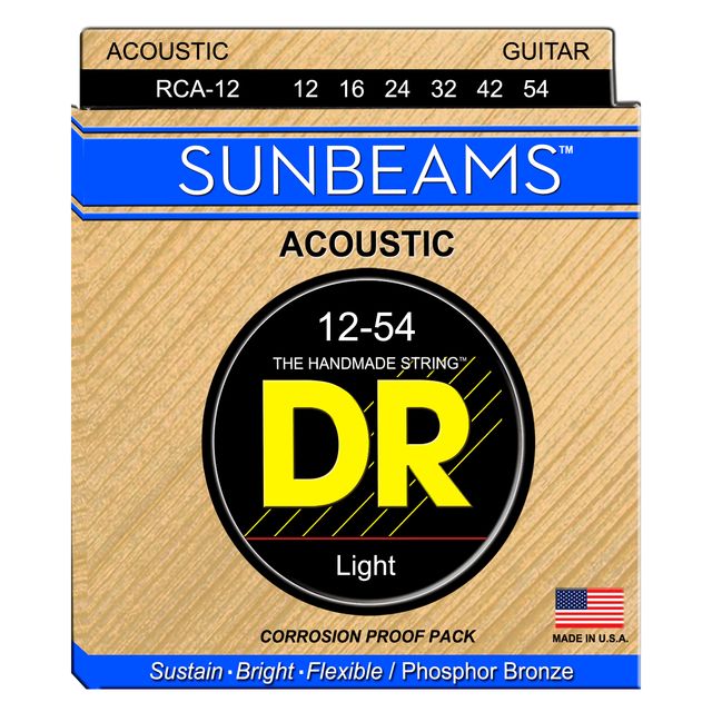 Струны для акустической гитары DR RCA-12 (12-54) Sunbeams