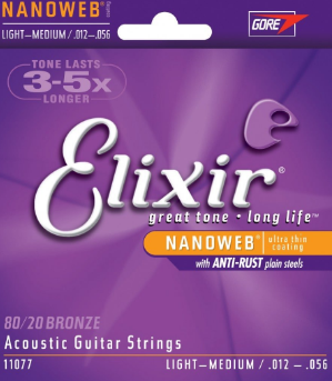 Струны для акустической гитары Elixir 11077 12-56