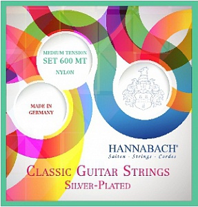 Струны для классической гитары Hannabach 600MT Silver-Plated Green