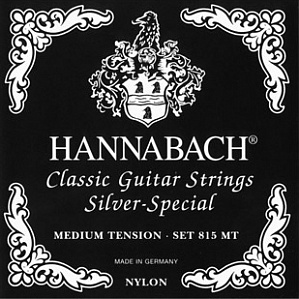 Струны для классической гитары Hannabach 815MT Black SILVER SPECIAL