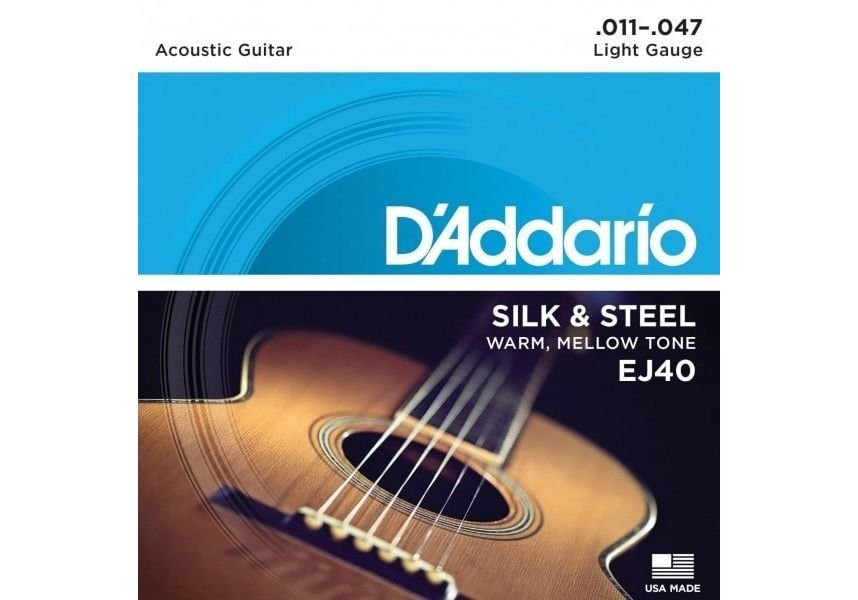 Струны для акустической гитары D'addario EJ40 11-47