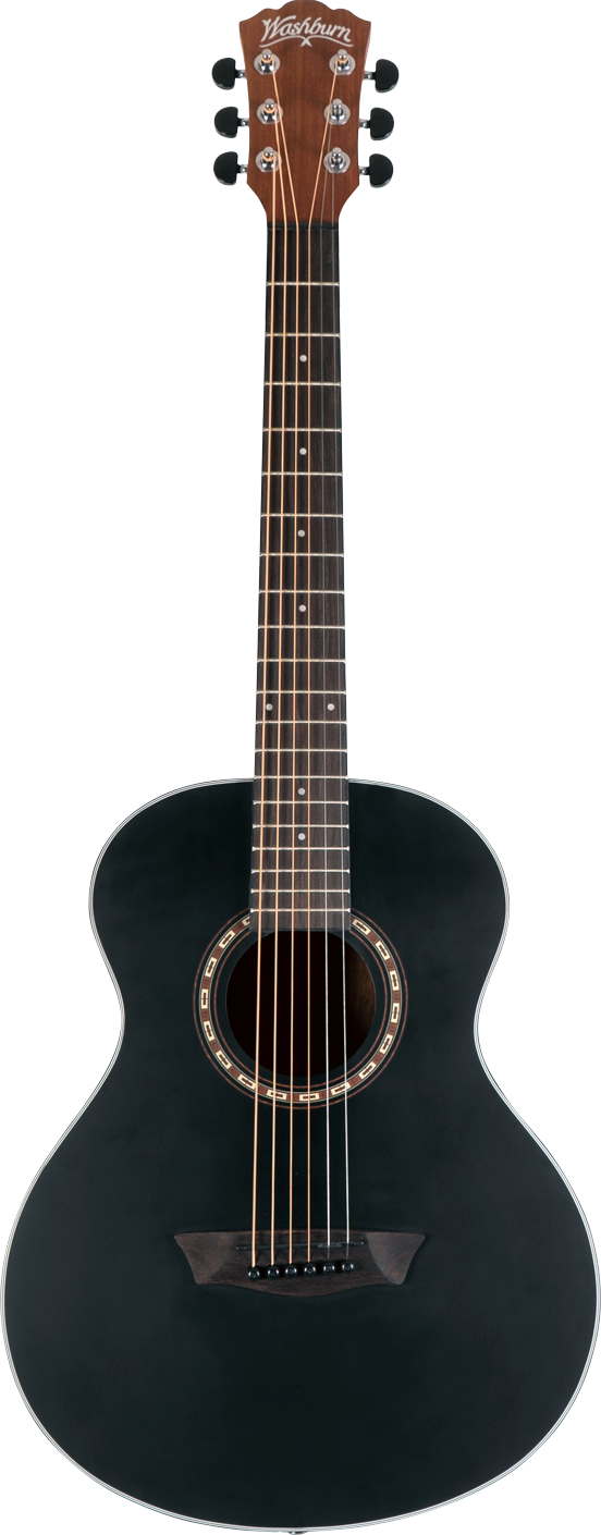 Акустическая тревел-гитара Washburn Mini-GA Black Matte