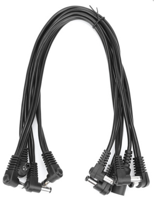 Сплиттер для питания 8 педалей от одного адаптера XVIVE S8 8 plug straight head Multi DC