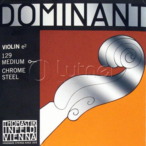 Одиночная струна для скрипки размером 4/4 Ми (E) Thomastik 129 Dominant