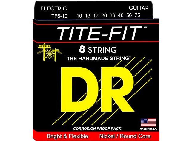Струны для электрогитары DR Tite-Fit TF8-10 10-75 8-Strings
