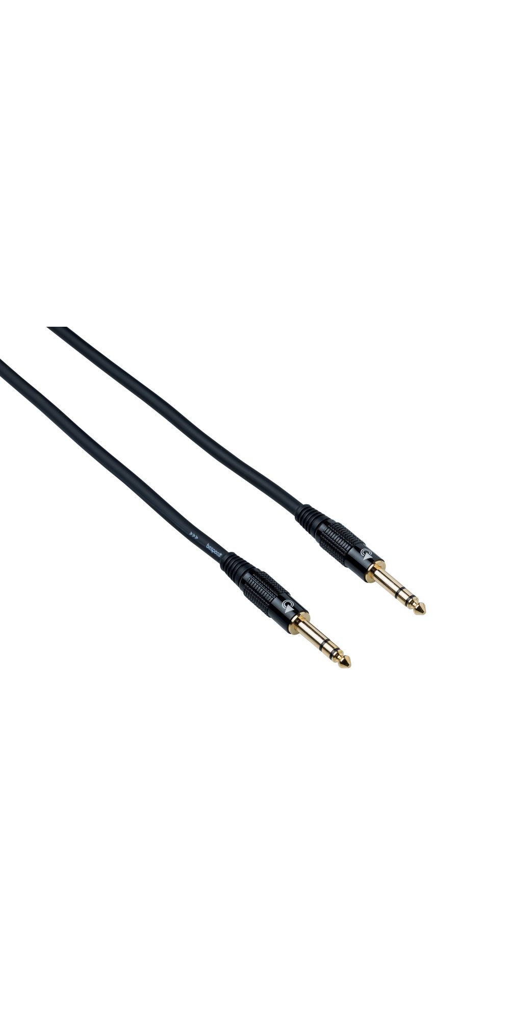 Инструментальный кабель Bespeco EASS300 с прямыми разъемами стерео 6,3 мм