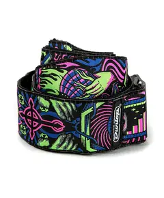 Ремень гитарный Dunlop ILD01 I Love Dust Green Headspace Guitar Strap