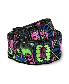 Гитарный ремень Dunlop ILD05 STRAP I LOVE DUST FANGS - GREEN