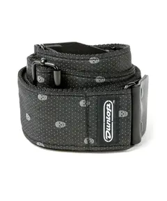 Гитарный ремень Dunlop D67-07 STRAP JACQUARD GREY SKULL - EA