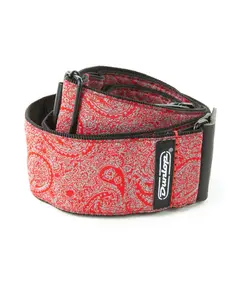 Гитарный ремень Dunlop D67-11 STRAP JACQUARD PAISLEY RED - EA