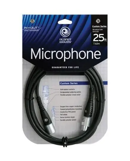 Кабель микрофонный Planet Waves PW-M-25