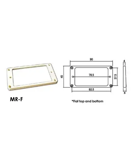 Hosco MR-FI. Рамка некового хамбакера (Flat top).