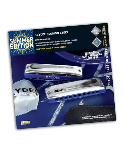 Губная гармошка Seydel Blues Session Steel C Summer Edition