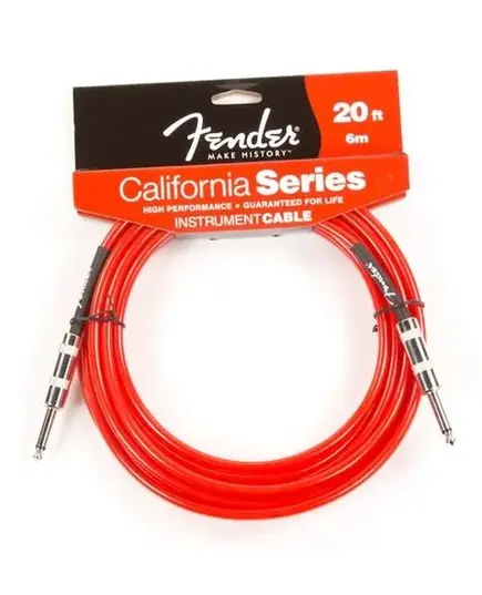Кабель FENDER 20' CALIFORNIA INSTRUMENT CABLE CANDY APPLE RED