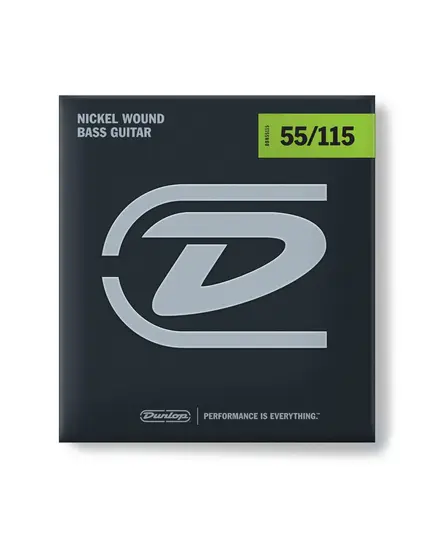 Струны для бас-гитары Dunlop DBN55115 BASS-NKL HVY 55-115, Long Scale.