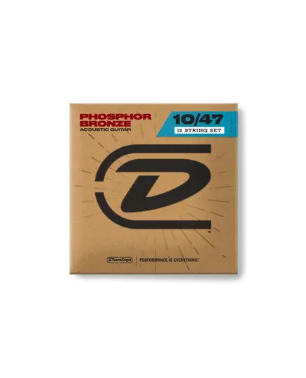 Струны для 12-струнной акустической гитары Dunlop DAP1047J AG-PHB LIGHT