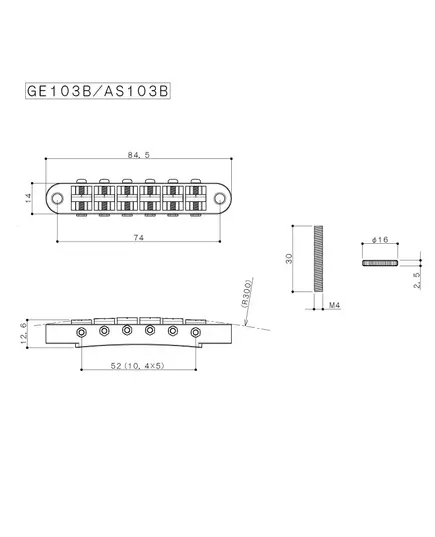 Бридж Gotoh GE-103B B