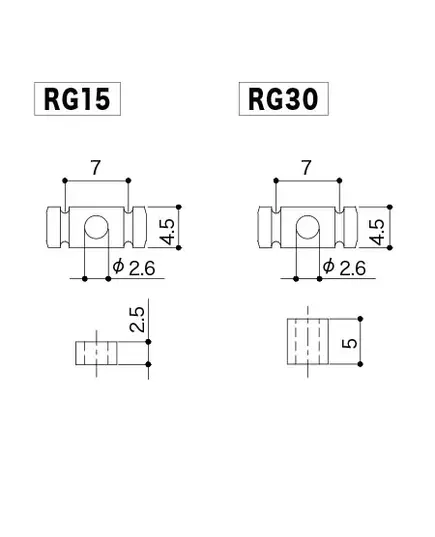 Gotoh RG15 & RG30 CK. Комплект ретейнеров.