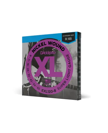 Струны для электрогитары D'addario EXL-120-8 9-65