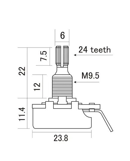 Hosco CTS-B500. Потенциометр CTS.