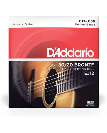 Струны для акустической гитары D'addario EJ12 (13-56)