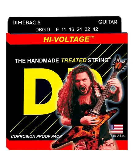 Струны для электрогитары DR Dimebag Darrell Hi-Voltage DBG-9 9-42