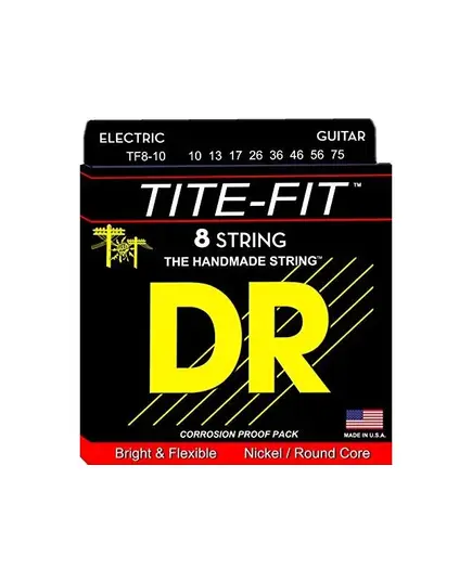 Струны для электрогитары DR Tite-Fit TF8-10 10-75 8-Strings