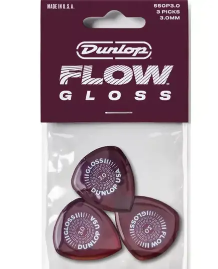 Медиатор Dunlop 550R3.0 FLOW GLOSS (1 штука)