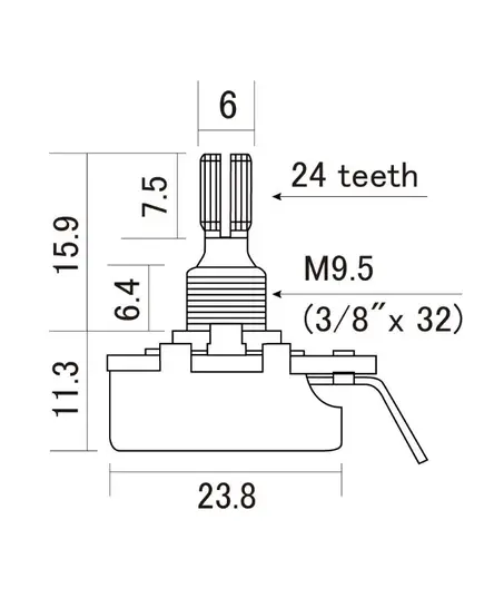 Потенциометр CTS-B250-S
