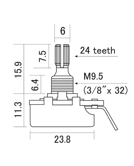 Потенциометр CTS-B500-S