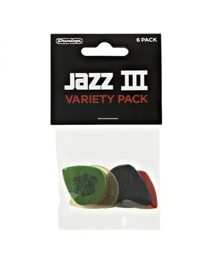 Набор медиаторов Dunlop PICK JAZZ VAR PK-6/PLYPK PVP103